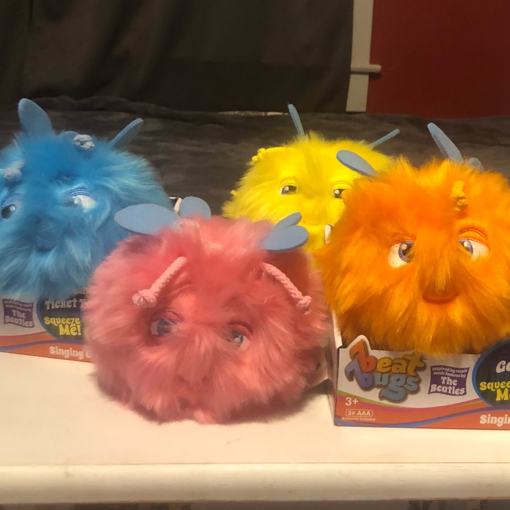 beat bugs, set of 4 singing glowies, the Beatles